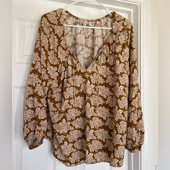 LOFT floral blouse - Picture 1 of 4